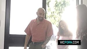 Hot Swingers Go Wild Interracial Group FUCK Bent Over Doggystyle 4some Ebony!?