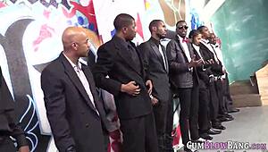 Petite Teen Craves Black Monster Cocks in Blowbang