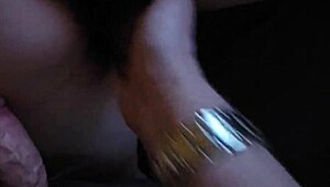 quick low-light bj from chubby latina... then doggy creampie with fingering 😍 creampie bliss!