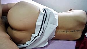 Sexy Tall Long Hair Brown Eyes Colombian Latina Universitaria Big Ass Small Waist Natural Tits Creampie Anal Under Dress