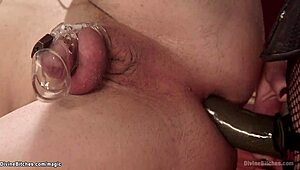femdom locks man in chastity then pegs his ass deep with strapon