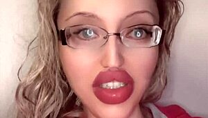 Russian crossdresser in glasses and lipstick full fetish storyline movie