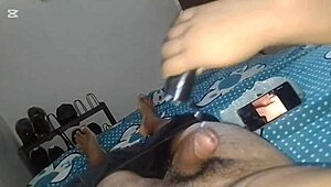 Mom's Latina Milf Friend Spies Young Masturbation Session