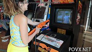 Zoe Foxx slurps cock rough in hardcore pov blowjob