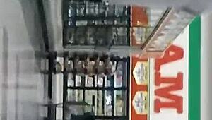 Hidden jeans hug teen 18+ curves candidly