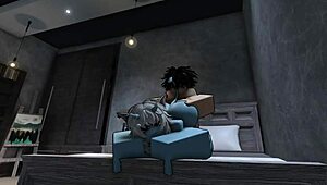 havin rough roblox sex with hot demon ridin monster cock creampie mess 🔥😈💦