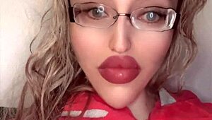 Russian crossdresser in glasses and lipstick full fetish storyline movie