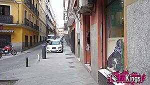 Daniela Nerea's public flash shocks Madrid streets oops