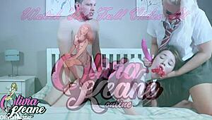 Can teacher and head girl dominate this helpless student?