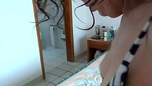 i'm on the beach fucking my stepbrother first time cumshots fill my pussy