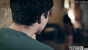 horny young 18+ stepson and mature stepdad double team big tits milf stepmom with cocks