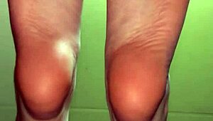 White Girl Teases Feet and Toes in Socks for Cash