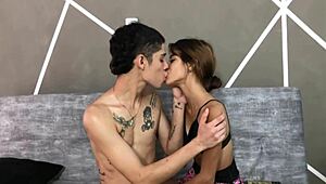 stepsister hermanastra seduces stepbrother hermanastro for wild home fuck alone