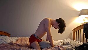 skinny babe grinds pillow hard chasing long awaited solo orgasm