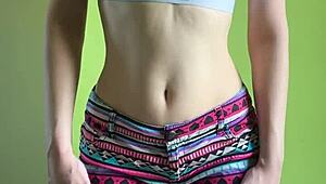 moaning teen strips and fingers shaved pussy teasing which poses make you wanna fuck me