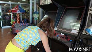 Zoe Foxx slurps cock rough in hardcore pov blowjob