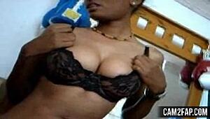 Young Horny Ebony Teen Rips Clothes for Free Pussy Exposure