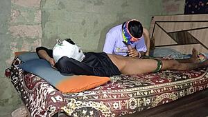 desi indian step sister tempts with steamy homemade video