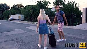 blonde gf, let this guy fuck you bent over for cash while bf watches?