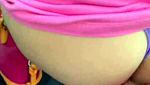 khloe kapri flashes her petite body then drops for public pov blowjob