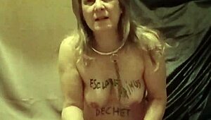 Slave Endures Belt Whips in Intense Indoctrination Session