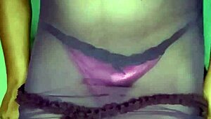 damn this satin pink panty lingerie clings perfect for anal orgasm tease