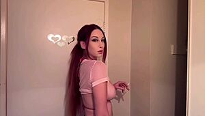 oh italian milf artemisia, your big natural tits heave so hot during solo smoking fetish