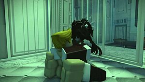 roblox slut hammered by monster black cock in hardcore bitch pounding