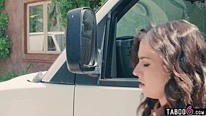whoa teen opens door strapon out shocking delivery girl!
