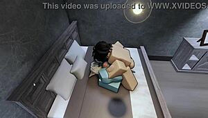 havin rough roblox sex with hot demon ridin monster cock creampie mess 🔥😈💦