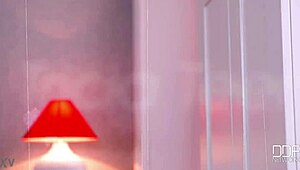 Hey check this shaved Hungarian pussy in miniskirt