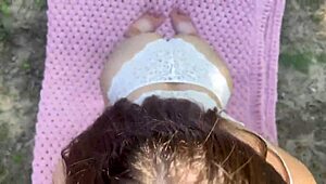 picnic in forest turns into teen creampie pounding outdoor orgasm?!