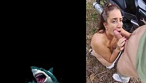 curvy colombian milf pays hotel with raw public outdoor creampie sex no condom