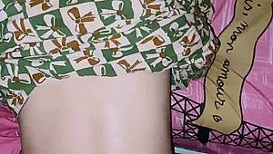 pregnant hijab maid helplessly serves master's bedroom lust