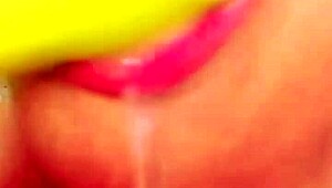 Indian beauty's wet shaved pussy gets face fucked and cum licked