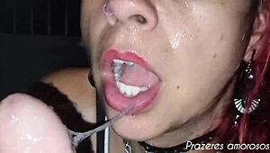 I Hire Sister-In-Law's Prostitute for Deep Throat Until Mouth Cum Explosion