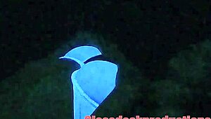 Blacklight Glow Reveals Secret Model's Dripping Sofa Surprise Backstage