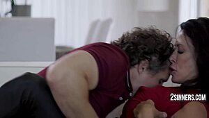 we're fucking deep and rough like true sinners in this brunette milf hardcore session