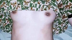 pregnant hijab maid helplessly serves master's bedroom lust