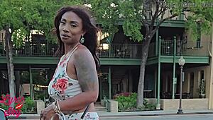 after date night bbc pounds juicy ebony pussy bent over doggystyle rough