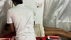 Fucking sensual masseuse's miraculous hands and delicious cock!