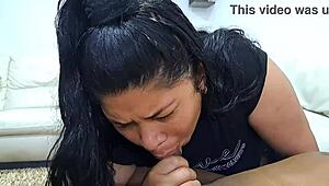 her husband films every thrust as his chubby latina wife gets pounded by another man