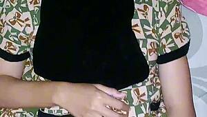 pregnant hijab maid helplessly serves master's bedroom lust