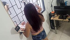 uhh the toy guy showed up sold me these big dildos on credit for my juicy latina pussy...