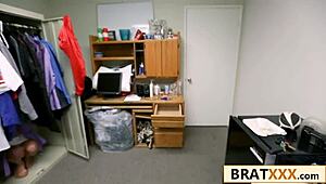 Tiny College Teen Dorm Ride on Quarterback's Huge Cock Cowgirl Style