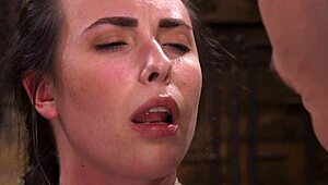 Master whips hot ass slave bound, chokes deepthroat and bangs her roughly... oops, gagging hard!