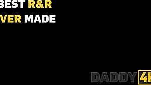 Skinny Sons Tight Pussy Girlfriend Takes Old Daddy4k Military R&R Pounding Hard