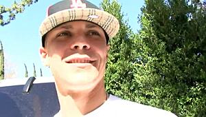 Diana Doll blonde slut gags on giant cock deepthroat