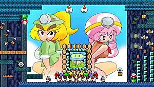 dance girl captain toad goomba goombella shakes in anime hentai music rhythm