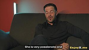 naughty brunette valentina rides rock hard cock anal cumshot stockings hd